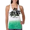  Next Level Ombre Burnout Racerback Tank Thumbnail