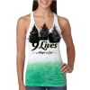  Next Level Ombre Burnout Racerback Tank Thumbnail